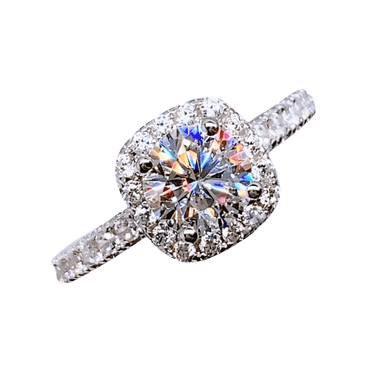 Real Brilliant Moissanite Rings For Women - In 0.5CT 1CT 2CT 3CT Center Stone! -, Rings , Drestiny , 4, 4.5, 5, 5.5, 6, 6.5, 7, 7.5, 8, 8.5, 9, Australia, Canada, FR, New Zealand, Rings, Silver, United Kingdom, United States , Drestiny , www.shopdrestiny.com